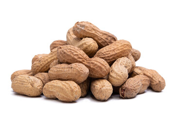 peanuts isolated on white background