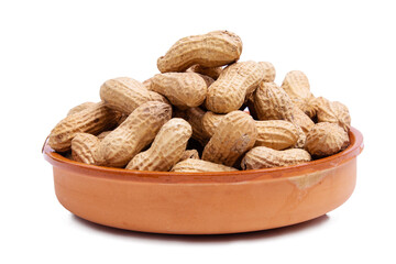 peanuts isolated on white background
