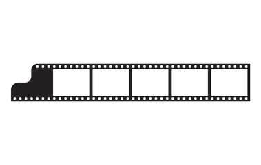 Six frames of 35 mm film strip edge