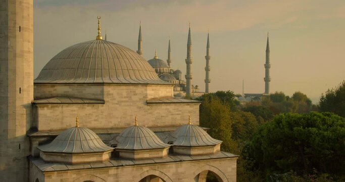 Wide, famous Hagia Sophia in Istanbul