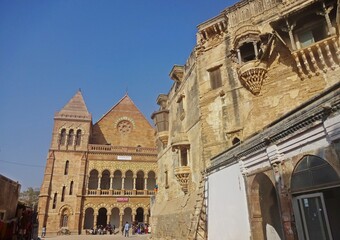 Obraz premium Aina Mahal, Parag Mahal, Kutch museum,bhuj,gujrat