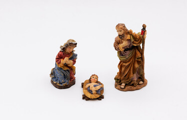 belen portal dolls on white background