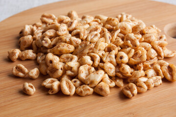 delicious airy wheat in honey glaze