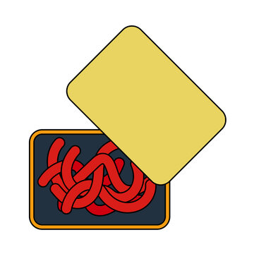 Icon Of Worm Container