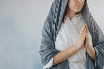 Mother Mary praying