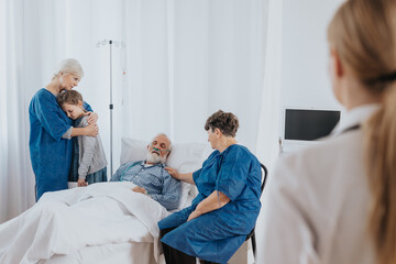 Obraz premium Terminally sick man