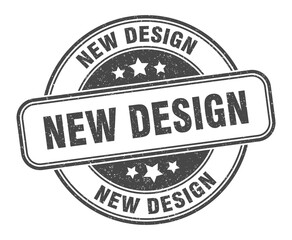 new design stamp. new design label. round grunge sign