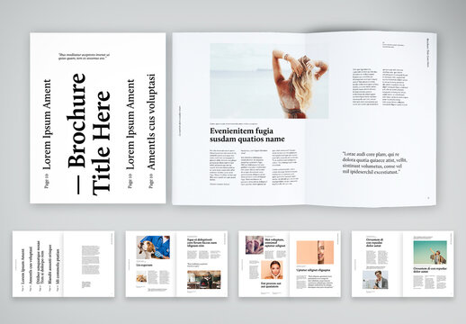 Testimonials and Stories Brochure Layout