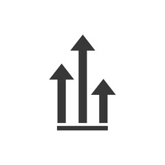 Growth of business - Vector icon in flat
