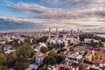 Turkey aerial drone high point view