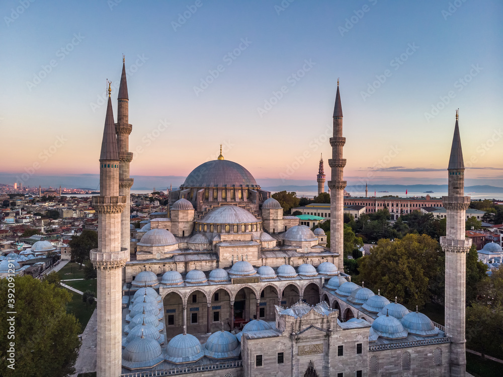 Wall mural turkey aerial drone high point view