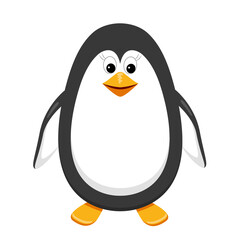 Vector illustration of a cute cartoon penguin. Spheniscidae