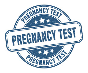 pregnancy test stamp. pregnancy test label. round grunge sign
