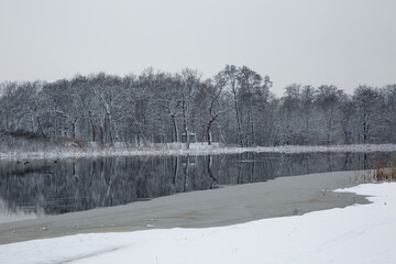 river in winter