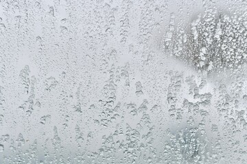 Background image of glacial translucent glass. The ice melts and flows down.