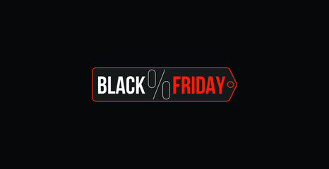 Sign Tag Black Friday for Website. Selo se campanha Black Friday

