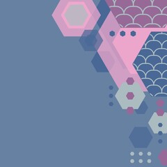 layered background of abstract shapes with place for text