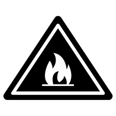 Fototapeta premium Flammable icon, glyph vector design. 