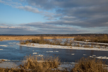 landscape with lake