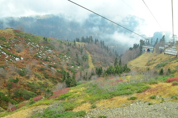 car in the mountains