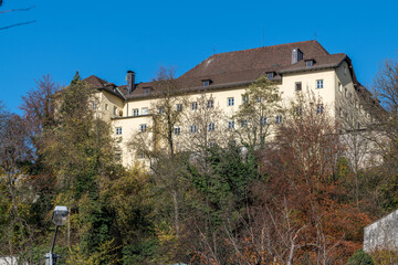 Fototapeta na wymiar old monastery on kapuzinerberg in salzburg