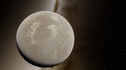 Planet with numerous prominent ring system © ANDREI