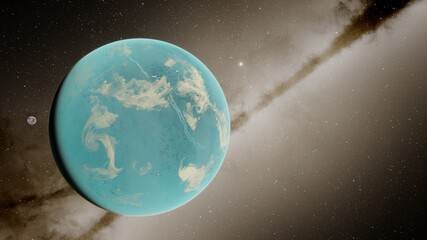 Planet with numerous prominent ring system