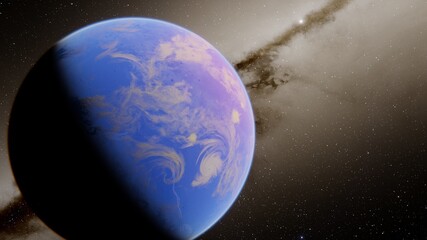 Planet with numerous prominent ring system © ANDREI