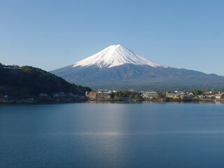朝の富士山