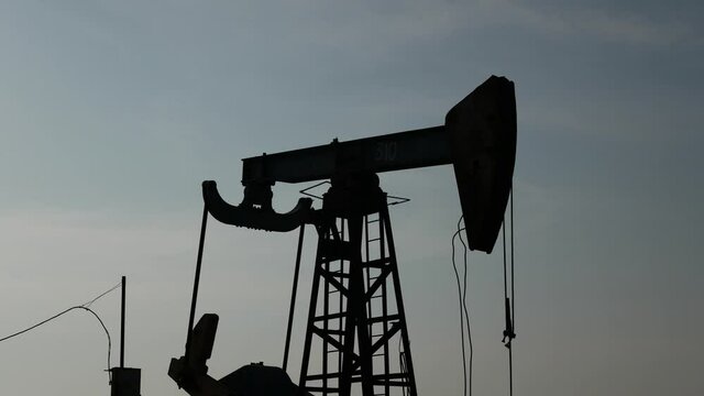 oil gas gasoline pump tower plant industry for business silhouette