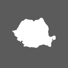 map of Romania. Vector illustration