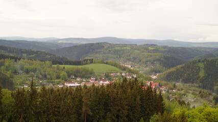 landscape with mountains