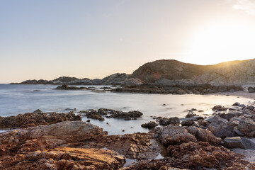 Fototapeta premium Evening light over the sea, Oman