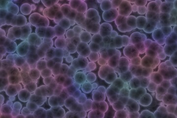 amazing creative a lot of organic viruses digital drawn texture illustration