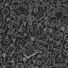 Education icons set. School and colledge. Creativity and imagination.
