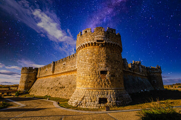 Castle of Grajal de Campos, 16th century military construction on the remains of another previous...