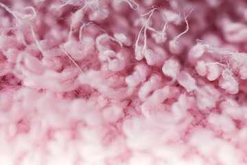 Macrophotography of fabric texture abstract background close up view.
