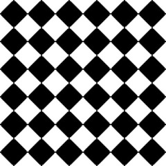 Seamless pattern. White background with black rhombuses. Vector illustration.