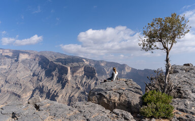Jebel Shams viewpoint in Oman
