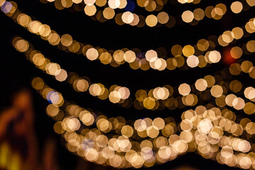 Abstract christmas lights as background