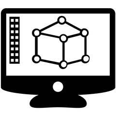 
Interactive design vector in solid design 
