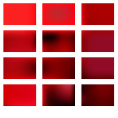 BIG set of blurred nature red backgrounds.