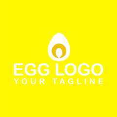 Modern Egg Logo Design. Egg Logo Template