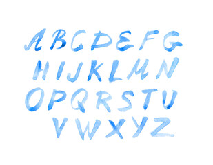 hand drawn alphabet