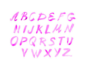 pink alphabet set