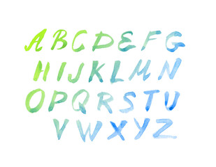 hand drawn alphabet