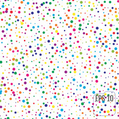 Seamless Pattern with Colorful polka dots