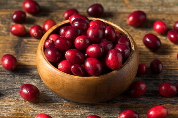 Raw Red Organic Cranberries