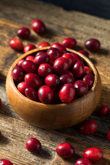 Raw Red Organic Cranberries