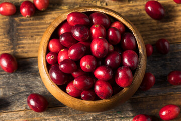 Raw Red Organic Cranberries
